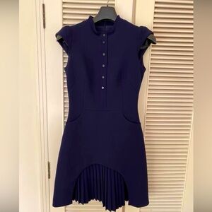 Karen Millen Midnight Blue Buttoned Dress